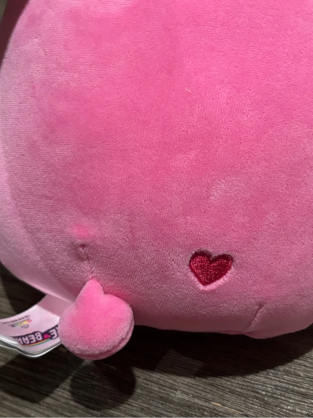 Care Bears Squishmallows • Pink Cheer Bear Rainbow 8 inch Plush